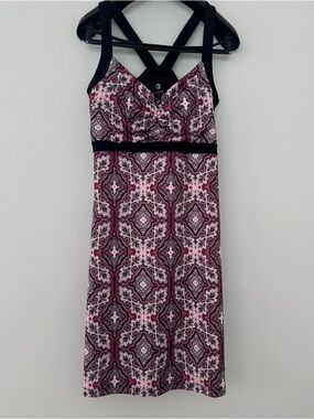 90 Degree by Reflex Athletic Dress Pink Paisley Mandala Built-in Bra Tennis M